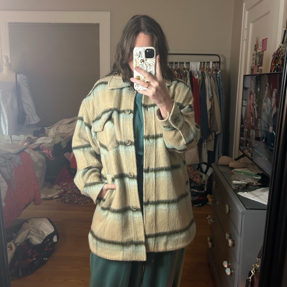 Free people x we the free Vienna brushed shacket jacket - Picture 11 of 13